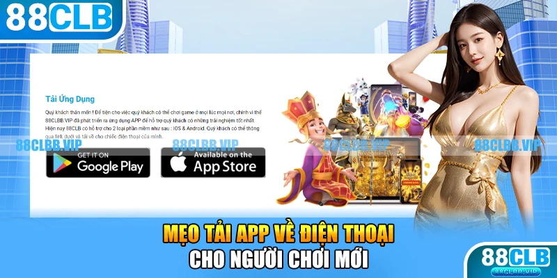 Mẹo tải app về điện thoại cho người chơi mới